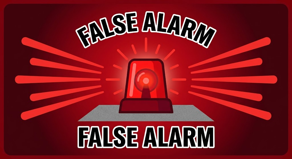 Fałszywe alarmy wizualizacja