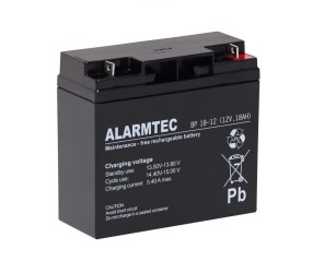 2-pack Akumulator Alarmtec 18Ah/12V