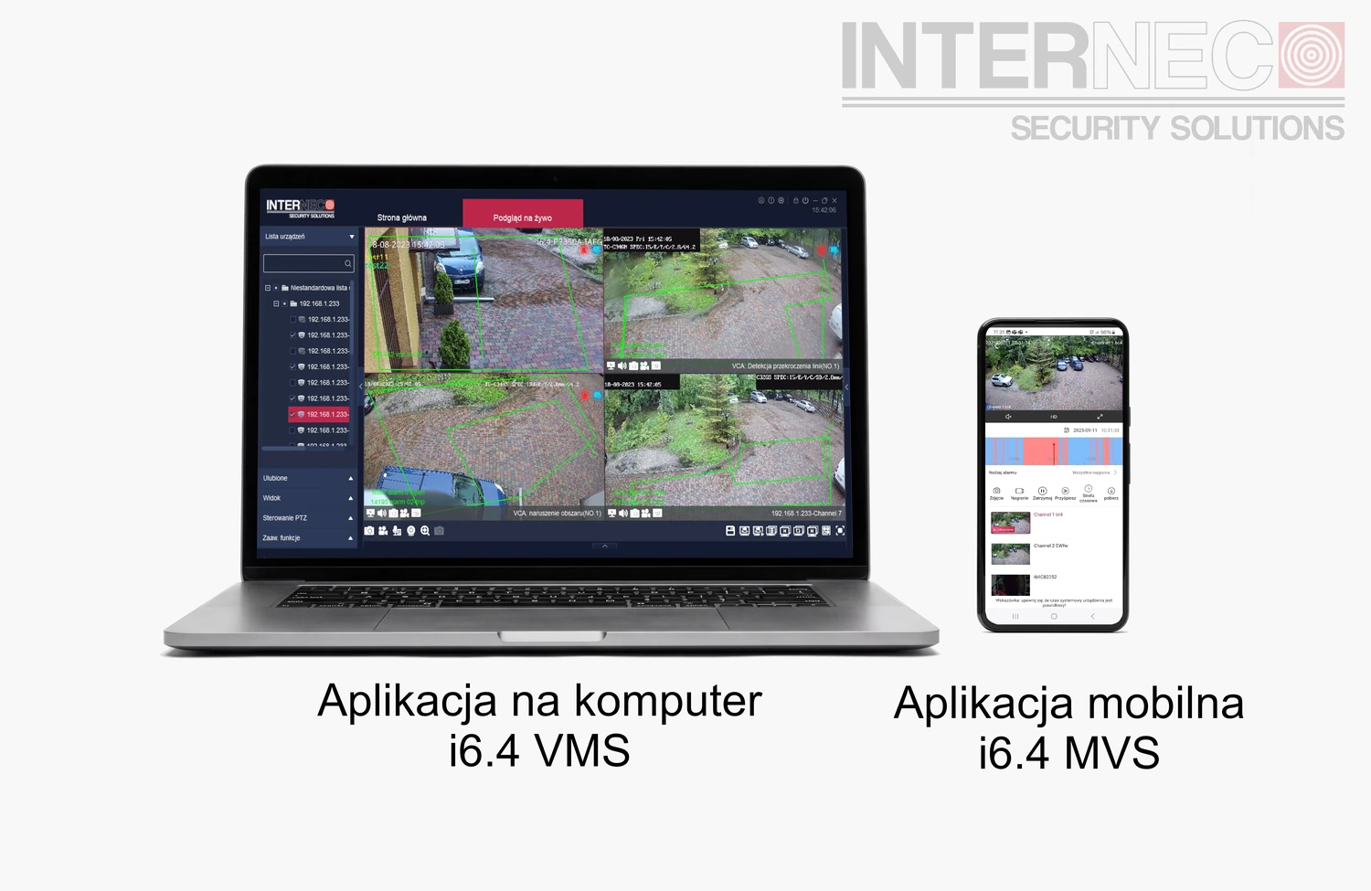 Dedykowana aplikacja mobilna i oprogramowanie PC do obsługi systemu i6.4