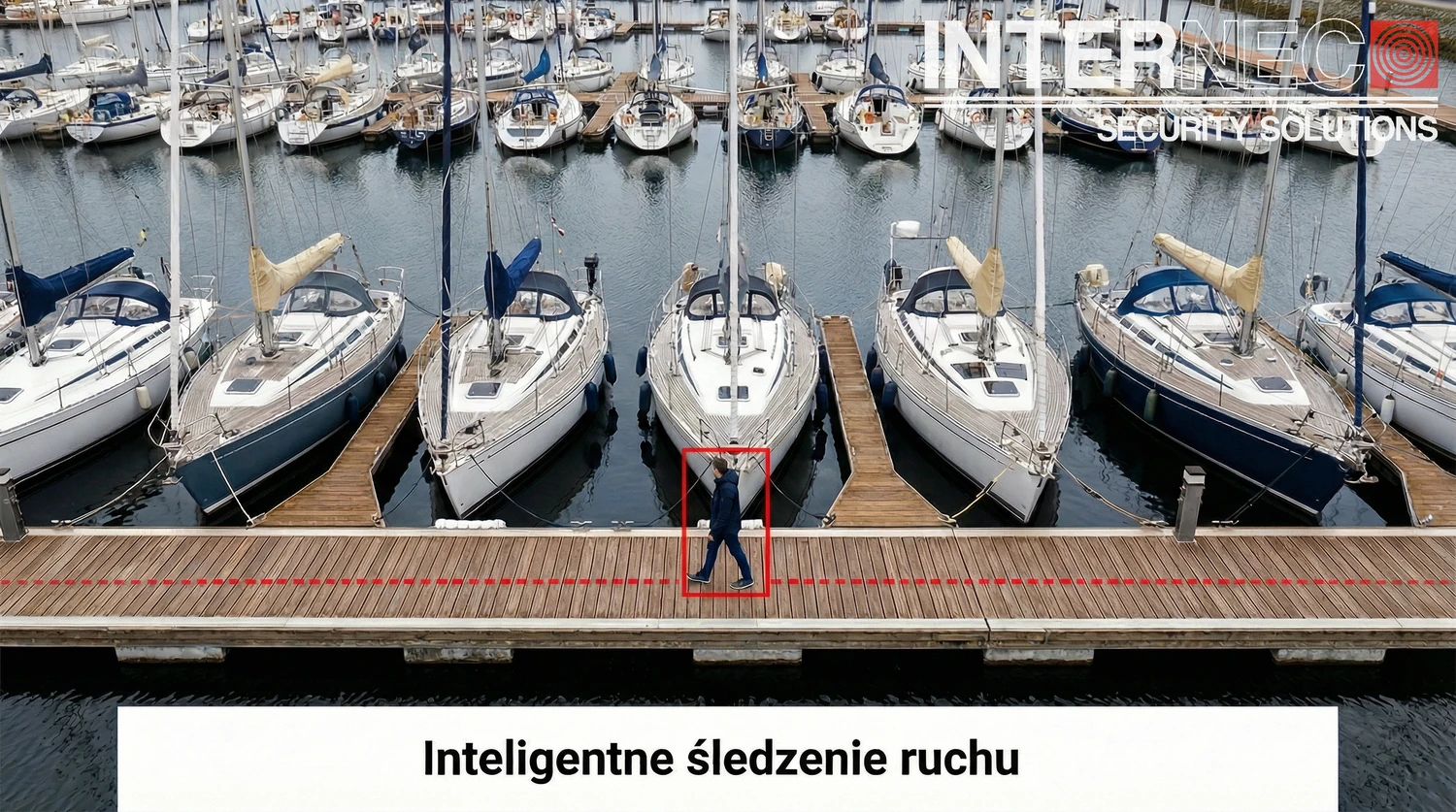 Kamera z funkcją Smart Tracking automatycznie śledzi ruch intruza