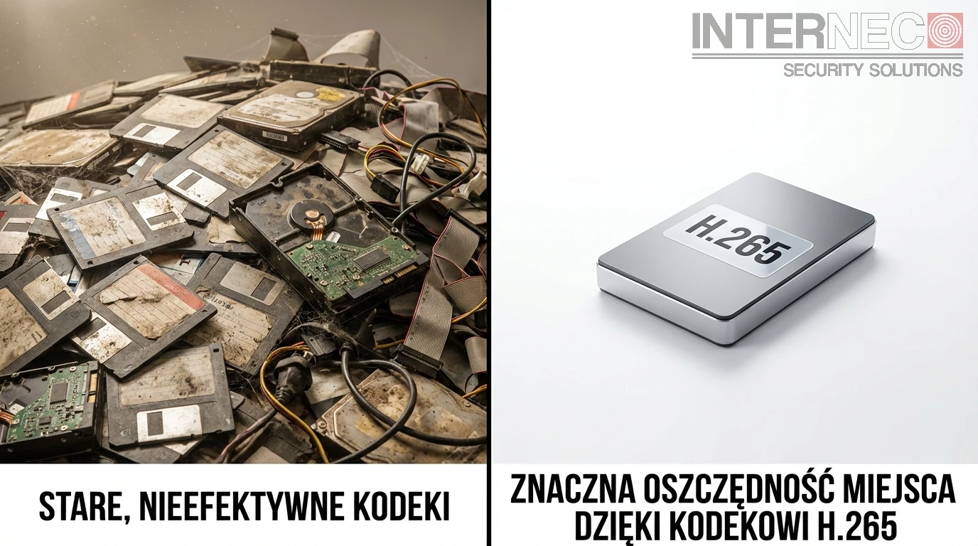 Porównanie wydajności starych kodeków i kodeka H.265 w monitoringu
