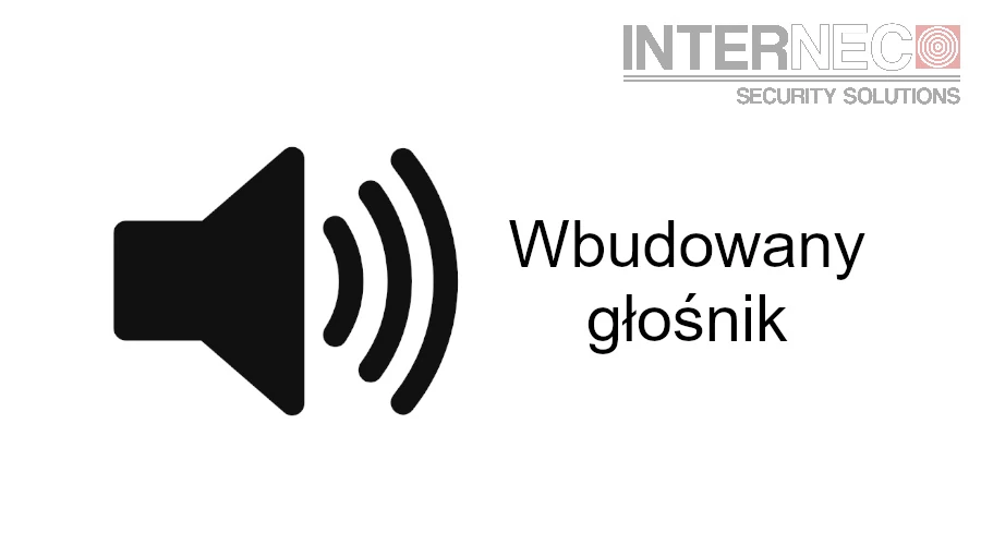 Wizualizacja obrazka wbudowanego głośnika w kamerę monitoringu