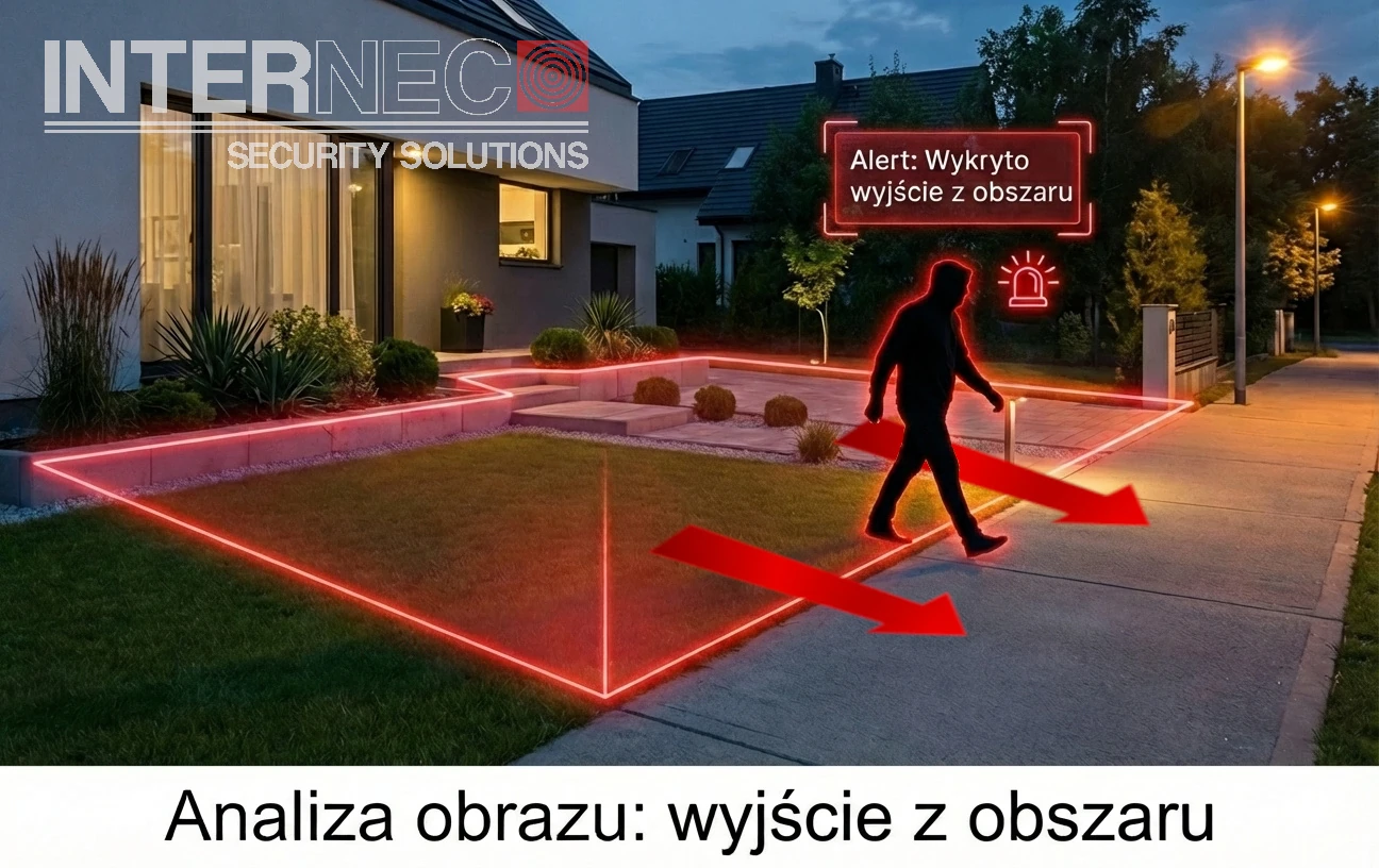 Wizualizacja funkcji analizy obrazu - wyjście z obszaru
